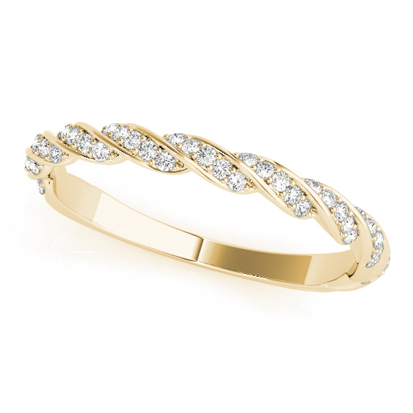  Ladies Twisting Band 1/5 Carat Total Weight   (Lab-Created) 0.23 C.T.W 10K yellow, white or rose gold - view 5
