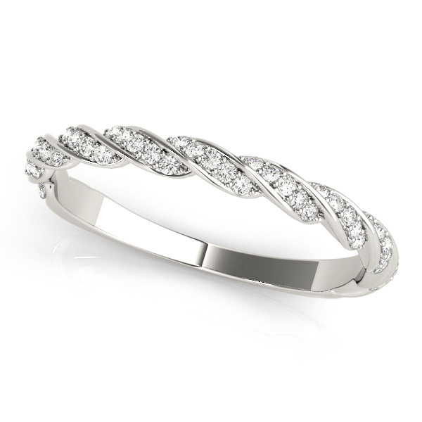  Ladies Twisting Band 1/5 Carat Total Weight   (Lab-Created) 0.23 C.T.W 10K yellow, white or rose gold - view 2
