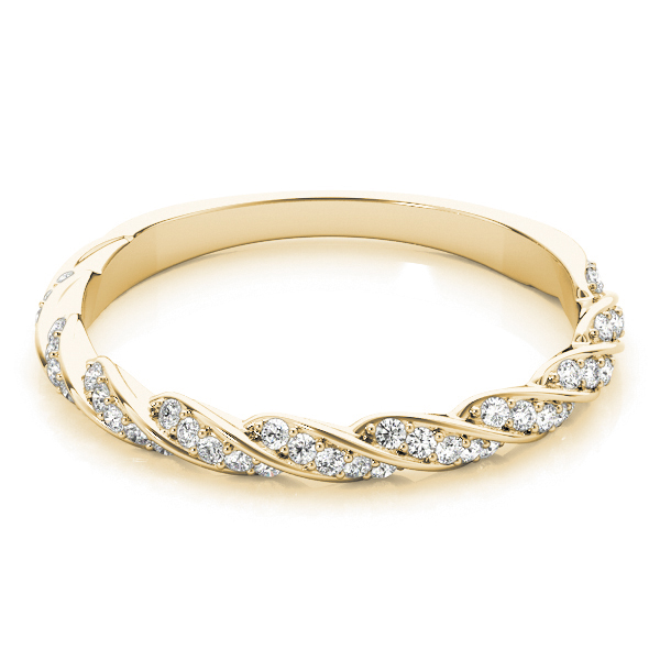  Ladies Twisting Band 1/5 Carat Total Weight   (Lab-Created) 0.23 C.T.W 10K yellow, white or rose gold - view 7
