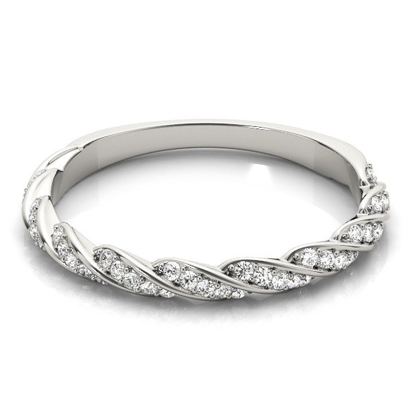  Ladies Twisting Band 1/5 Carat Total Weight   (Lab-Created) 0.23 C.T.W 10K yellow, white or rose gold - view 3