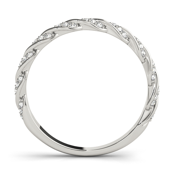  Ladies Twisting Band 1/5 Carat Total Weight   (Lab-Created) 0.23 C.T.W 10K yellow, white or rose gold - view 4