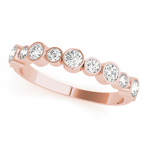  Ladies Bezel Set Diamond Wedding Band 1/2 Carat Total Weight   (Lab-Created) 0.47 C.T.W 10K yellow, white or rose gold - view 10
