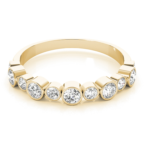  Ladies Bezel Set Diamond Wedding Band 1/2 Carat Total Weight   (Lab-Created) 0.47 C.T.W 10K yellow, white or rose gold - view 7