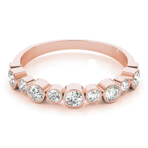  Ladies Bezel Set Diamond Wedding Band 1/2 Carat Total Weight   (Lab-Created) 0.47 C.T.W 10K yellow, white or rose gold - view 12