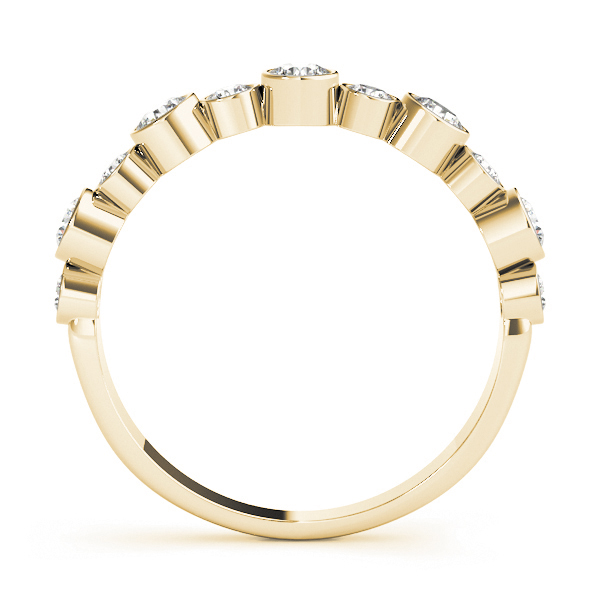  Ladies Bezel Set Diamond Wedding Band 1/2 Carat Total Weight   (Lab-Created) 0.47 C.T.W 10K yellow, white or rose gold - view 8