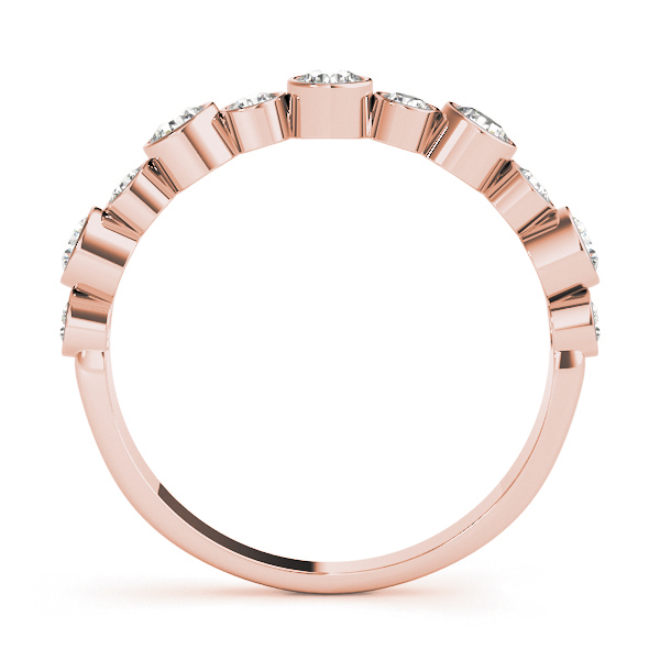  Ladies Bezel Set Diamond Wedding Band 1/2 Carat Total Weight   (Lab-Created) 0.47 C.T.W 10K yellow, white or rose gold - view 13