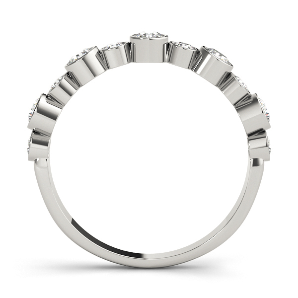  Ladies Bezel Set Diamond Wedding Band 1/2 Carat Total Weight   (Lab-Created) 0.47 C.T.W 10K yellow, white or rose gold - view 4