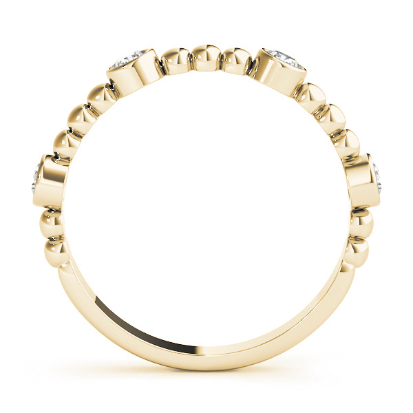  Ladies Round Bezel Set Stackable Band 1/4 Carat Total Weight   (Lab-Created) 0.24 C.T.W 10K yellow, white or rose gold - view 8