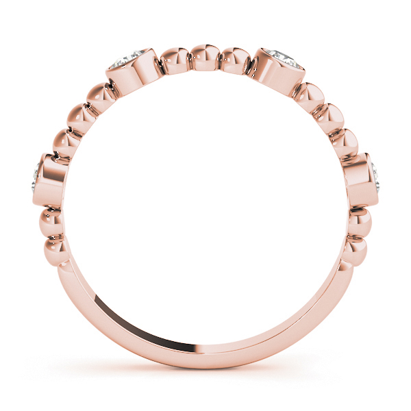  Ladies Round Bezel Set Stackable Band 1/4 Carat Total Weight   (Lab-Created) 0.24 C.T.W 10K yellow, white or rose gold - view 13