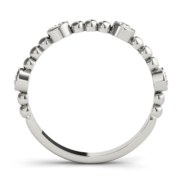  Ladies Round Bezel Set Stackable Band 1/4 Carat Total Weight   (Lab-Created) 0.24 C.T.W 10K yellow, white or rose gold - view 4