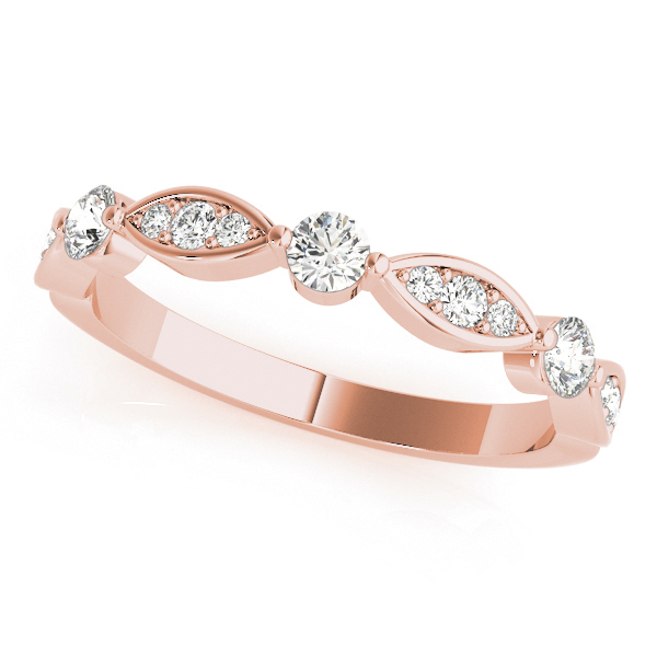  Ladies Round & Marquise Shaped Stackable Band 1/5 Carat Total Weight   (Lab-Created) 0.24 C.T.W 10K yellow, white or rose gold - view 10