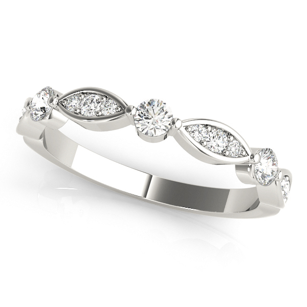 Round & Marquise Shaped Stackable Band | USA Jewels