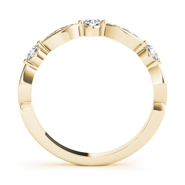  Ladies Round & Marquise Shaped Stackable Band 1/5 Carat Total Weight   (Lab-Created) 0.24 C.T.W 10K yellow, white or rose gold - view 8
