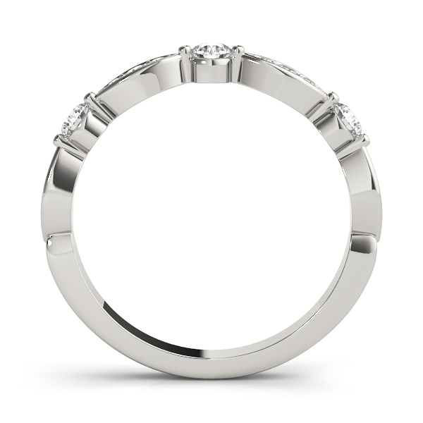  Ladies Round & Marquise Shaped Stackable Band 1/5 Carat Total Weight   (Lab-Created) 0.24 C.T.W 10K yellow, white or rose gold - view 4