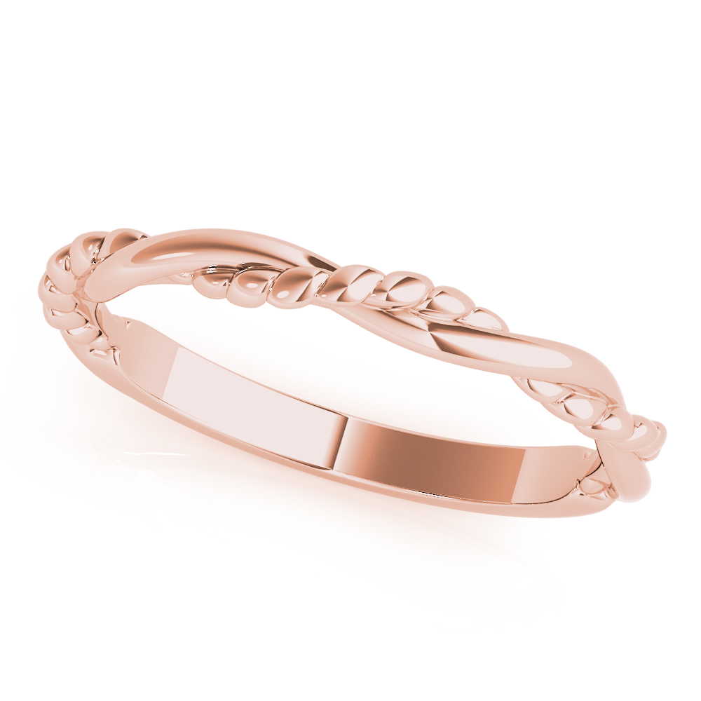  Twisted Filigree Gold Band  Unknown Friendly Weight 10K yellow, white or rose gold - view 9