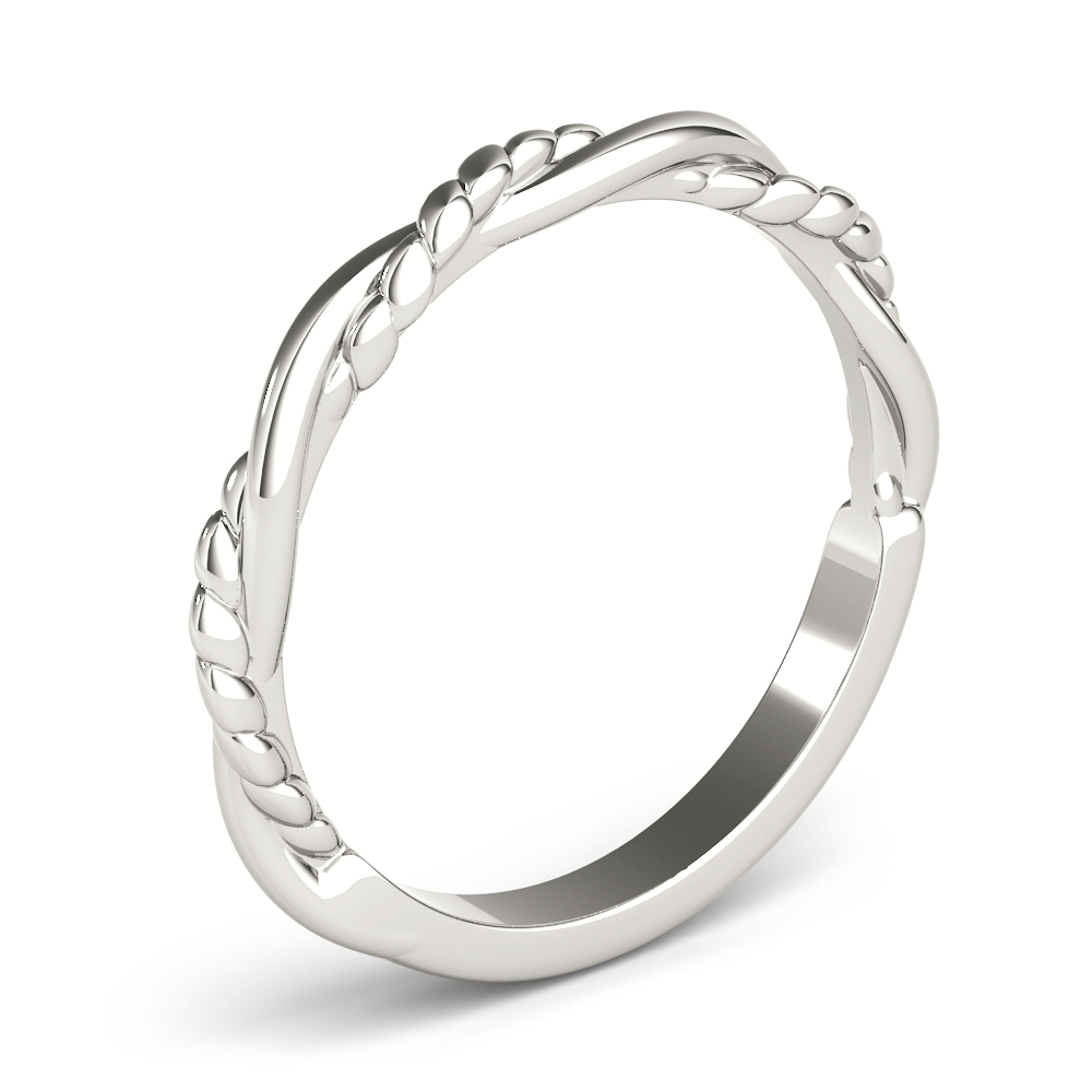  Twisted Filigree Gold Band  Unknown Friendly Weight 10K yellow, white or rose gold - view 2