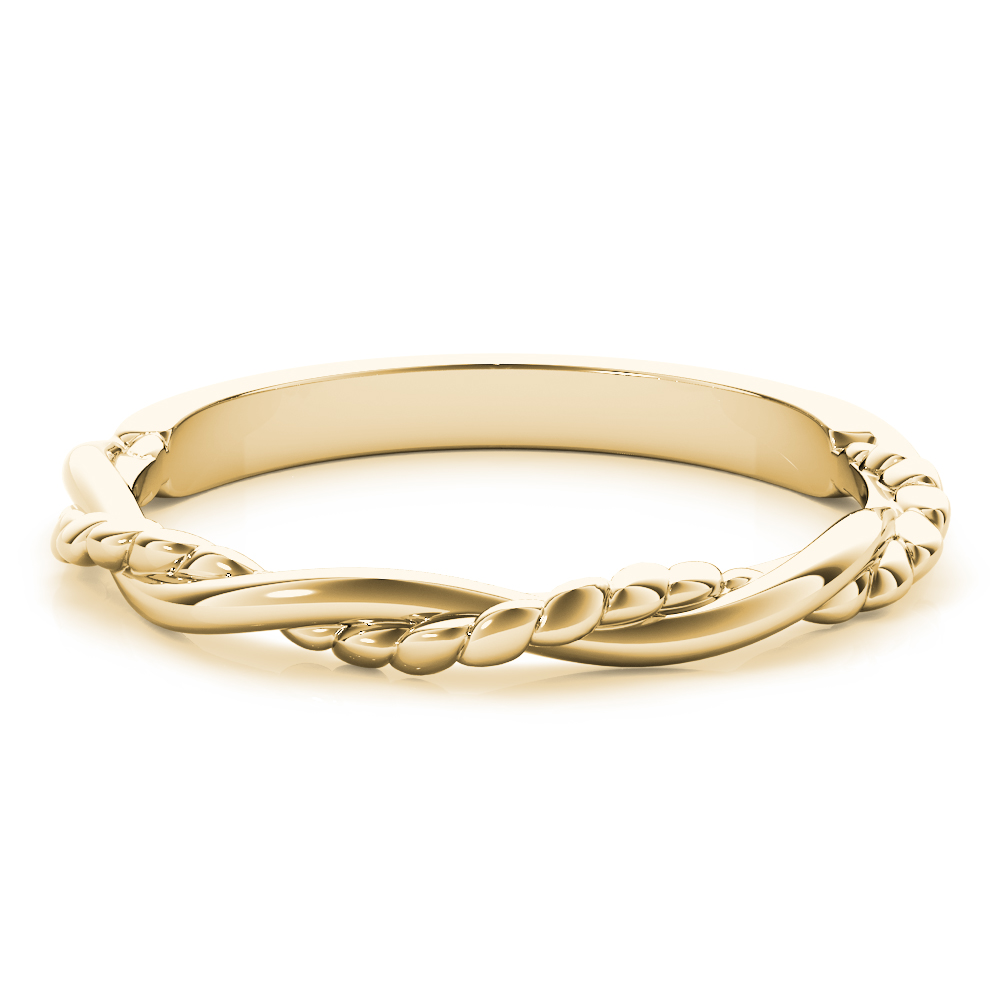  Twisted Filigree Gold Band  Unknown Friendly Weight 10K yellow, white or rose gold - view 7