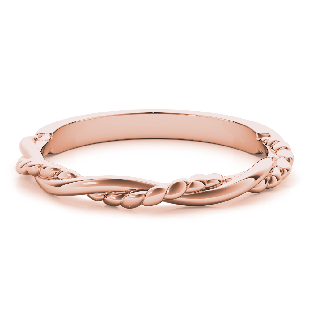  Twisted Filigree Gold Band  Unknown Friendly Weight 10K yellow, white or rose gold - view 11
