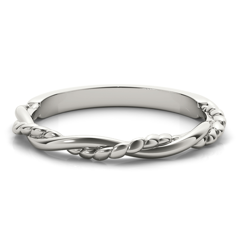  Twisted Filigree Gold Band  Unknown Friendly Weight 10K yellow, white or rose gold - view 3