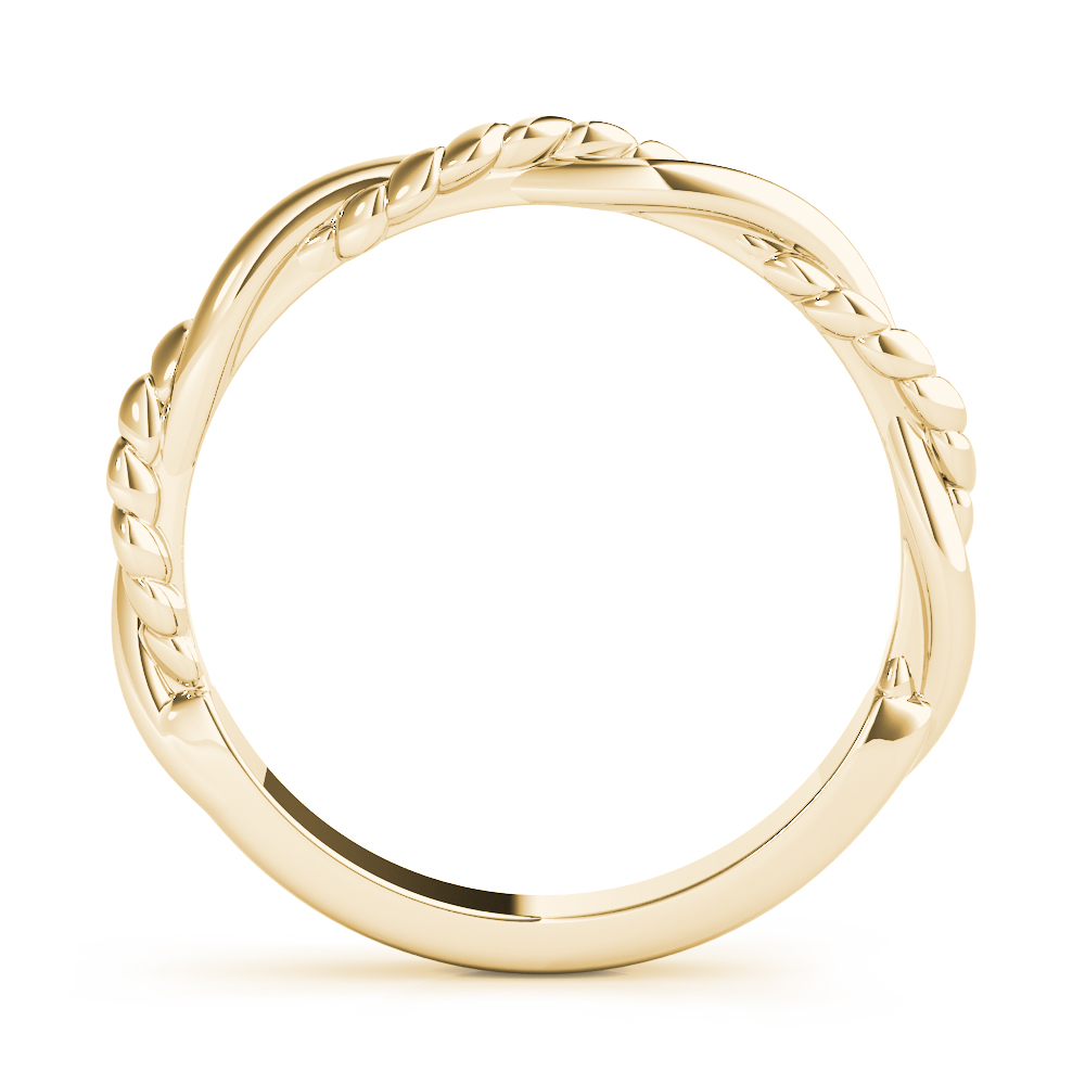  Twisted Filigree Gold Band  Unknown Friendly Weight 10K yellow, white or rose gold - view 8