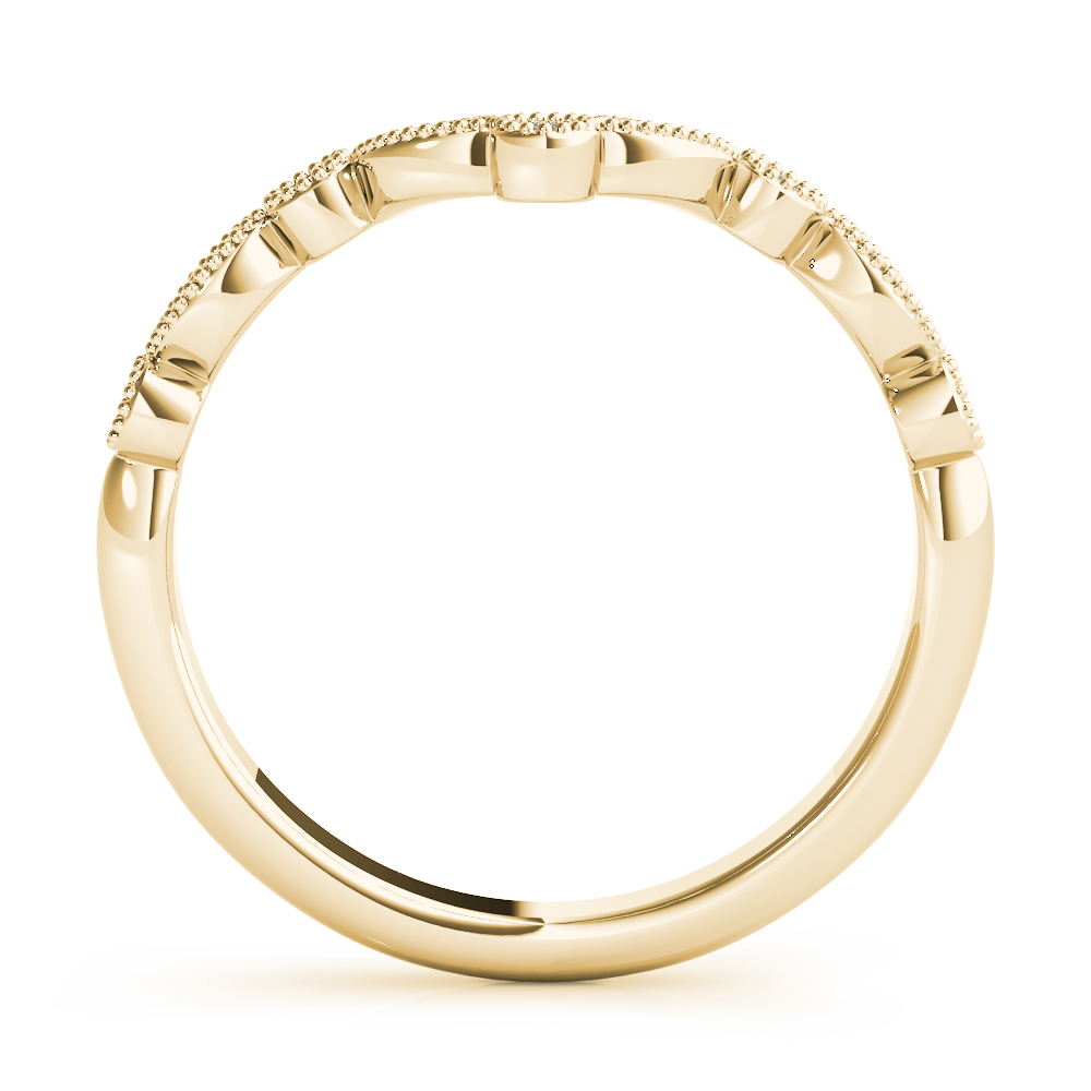  Ladies Diamond Chevron Wedding Band 1/10 Carat Total Weight   (Lab-Created) 0.12 C.T.W 10K yellow, white or rose gold - view 9