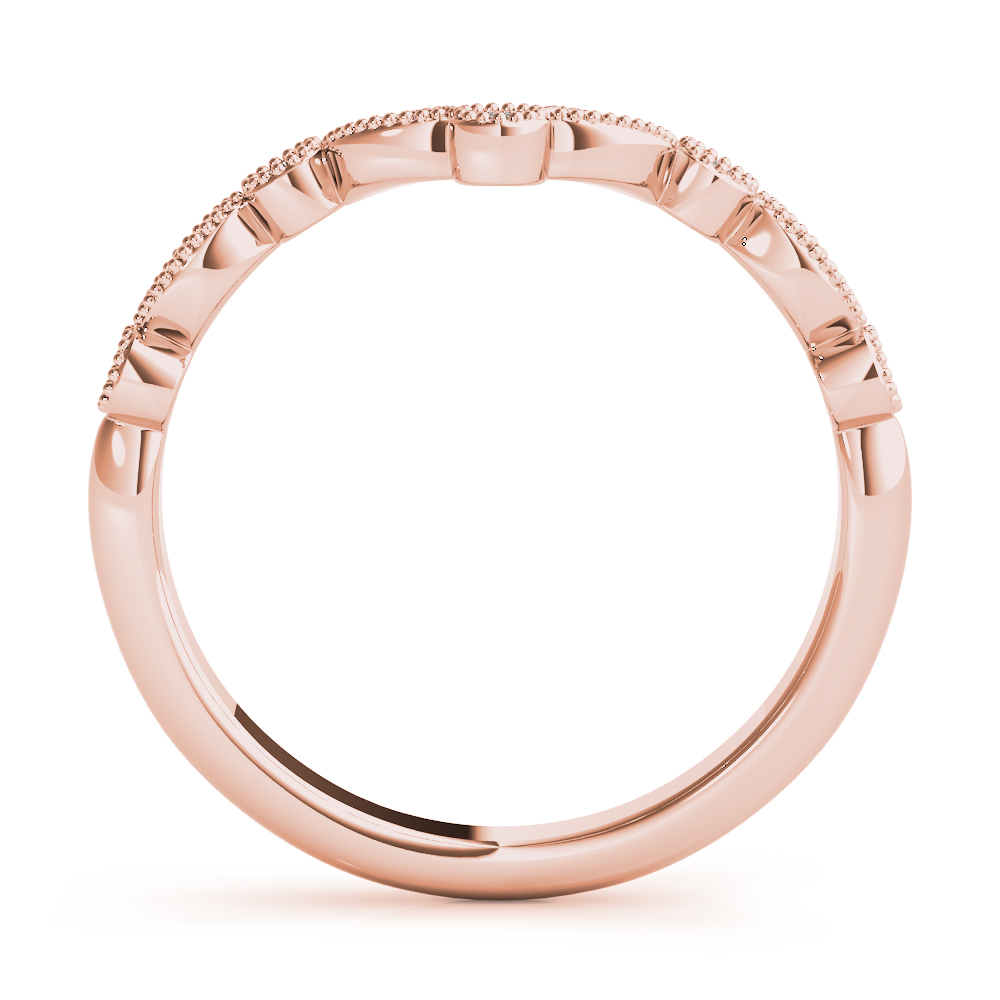  Ladies Diamond Chevron Wedding Band 1/10 Carat Total Weight   (Lab-Created) 0.12 C.T.W 10K yellow, white or rose gold - view 14