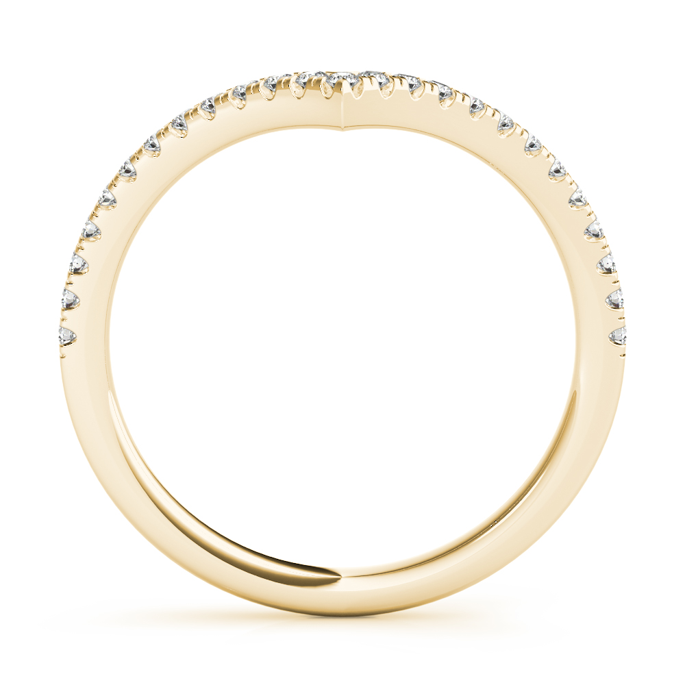  Ladies Diamond Chevron Wedding Band .15 Carat Total Weight   (Lab-Created) 0.18 C.T.W 10K yellow, white or rose gold - view 9