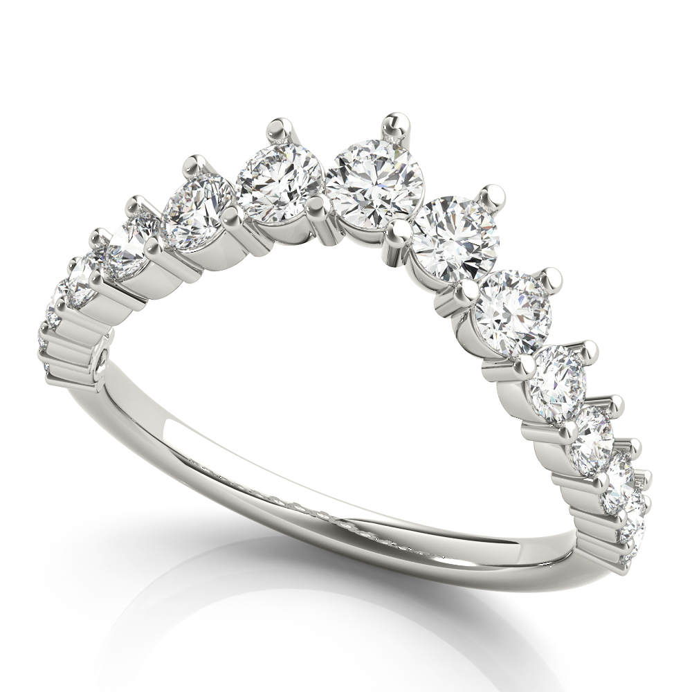 Graduating Diamond Chevron Band | USA Jewels