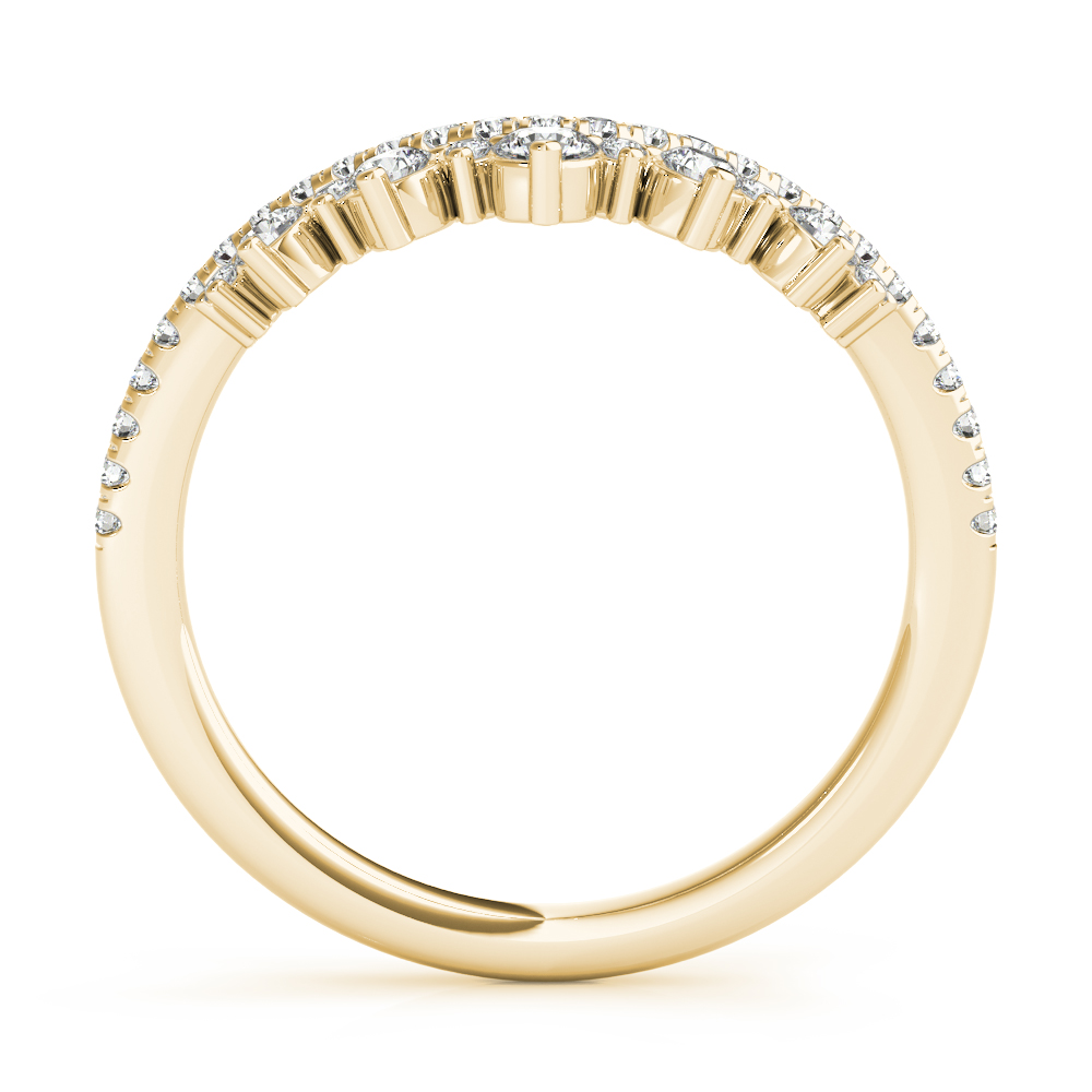  Ladies Diamond Chevron Wedding Band 1/3 Carat Total Weight   (Lab-Created) 0.36 C.T.W 10K yellow, white or rose gold - view 9