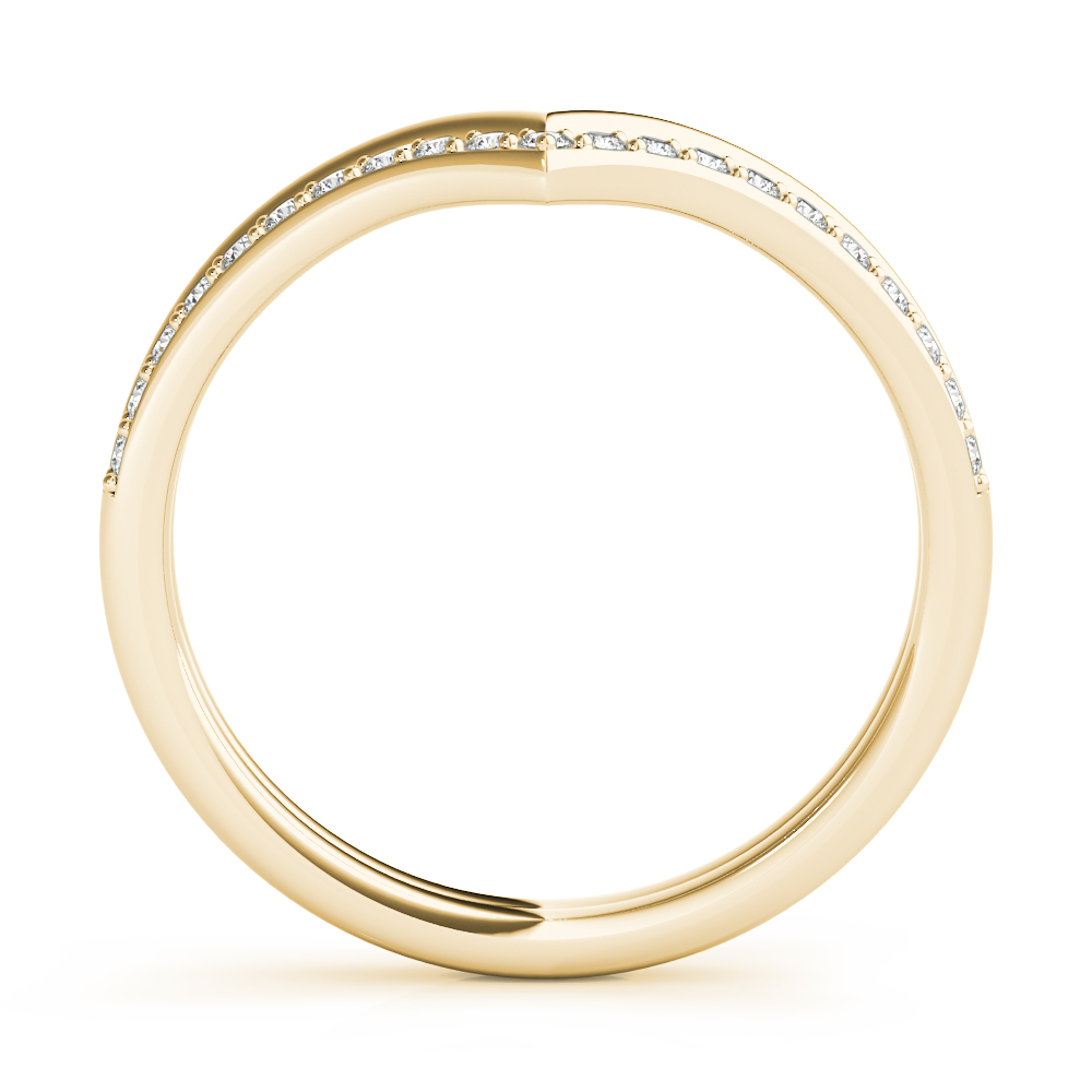  Ladies Double Chevron Band .15 Carat Total Weight   (Lab-Created) 0.15 C.T.W 10K yellow, white or rose gold - view 8