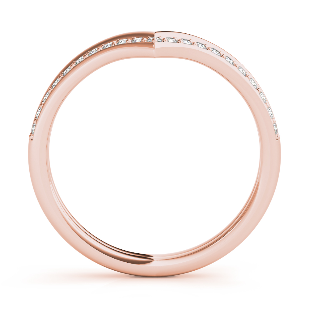  Ladies Double Chevron Band .15 Carat Total Weight   (Lab-Created) 0.15 C.T.W 10K yellow, white or rose gold - view 12
