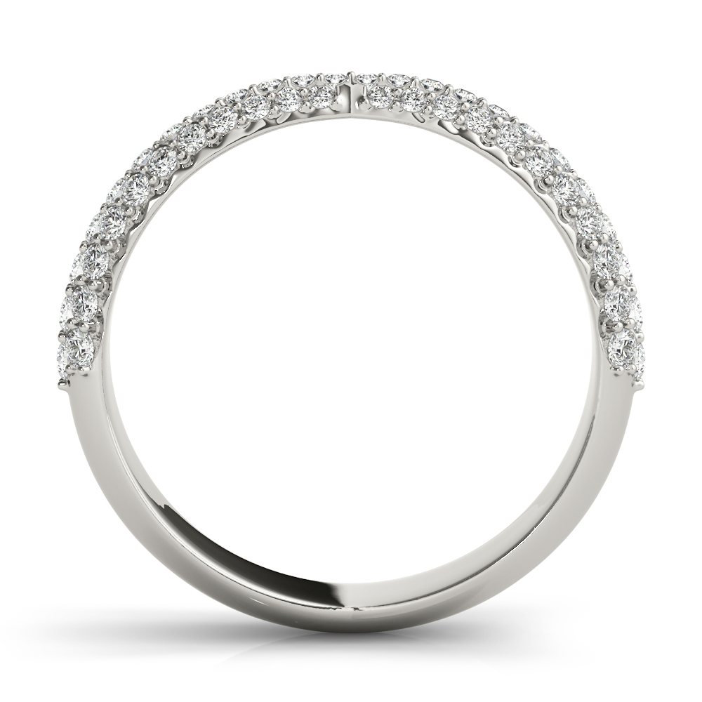  Ladies Multirow Pave Wedding Bands 5/8 Carat Total Weight   (Lab-Created) 0.56 C.T.W 10K yellow, white or rose gold - view 4