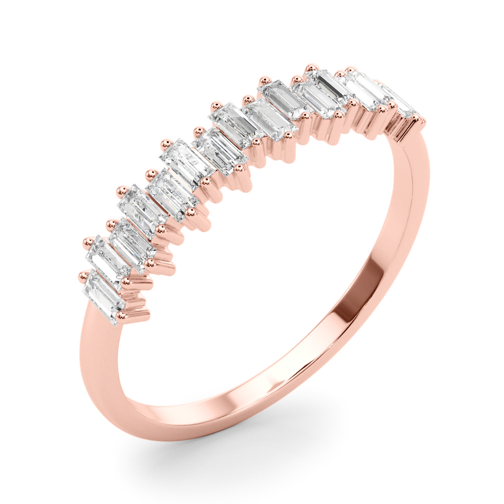  Ladies Fancy Shape Baguette Stackable Wedding Bands 1/2 Carat Total Weight   (Lab-Created) 0.48 C.T.W 10K yellow, white or rose gold - view 10