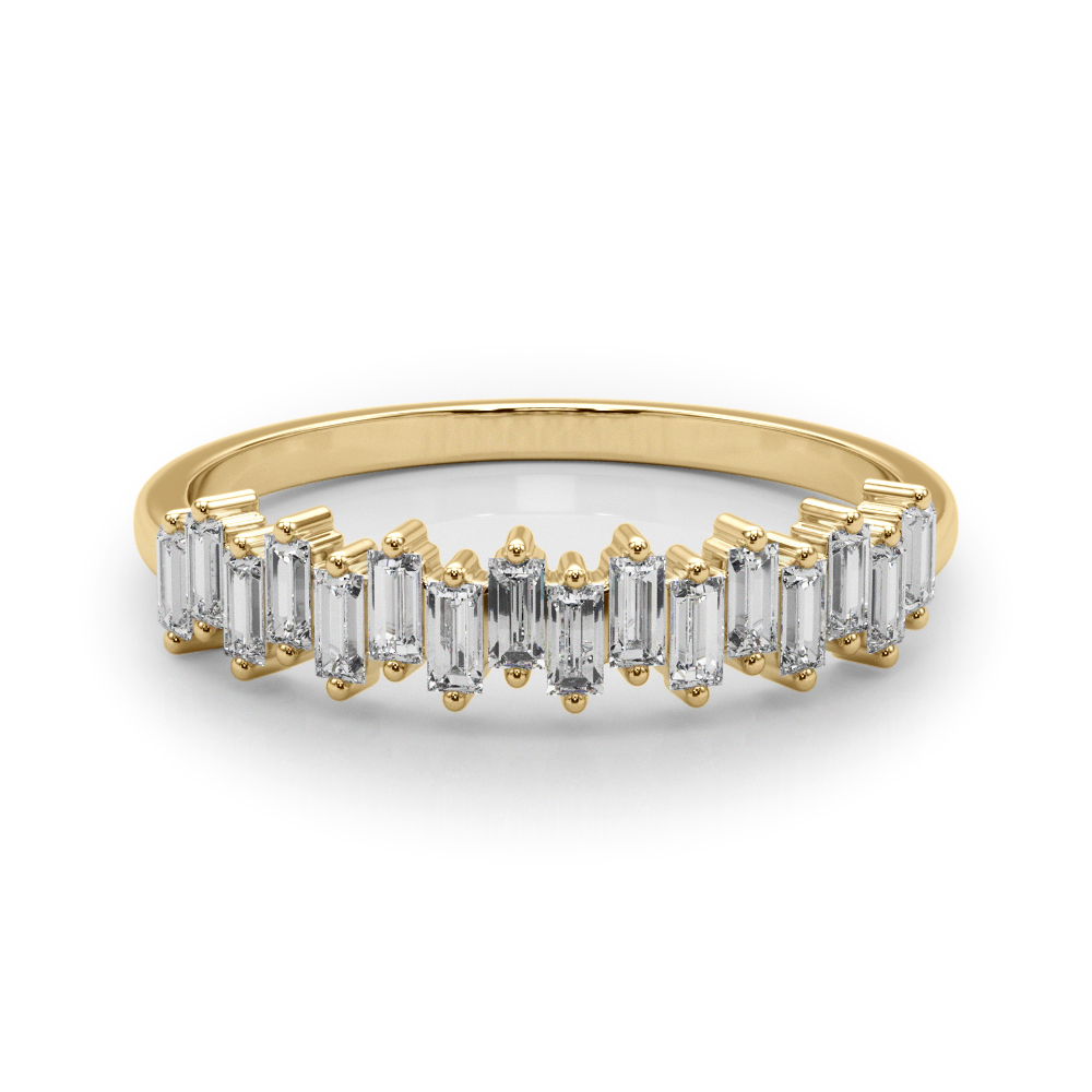  Ladies Fancy Shape Baguette Stackable Wedding Bands 1/2 Carat Total Weight   (Lab-Created) 0.48 C.T.W 10K yellow, white or rose gold - view 7