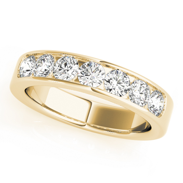  Ladies Channel Set Wedding Band .15 Carat Total Weight   (Lab-Created) 0.14 C.T.W 10K yellow, white or rose gold - view 3