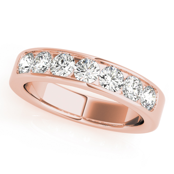  Ladies Channel Set Wedding Band .15 Carat Total Weight   (Lab-Created) 0.14 C.T.W 10K yellow, white or rose gold - view 5