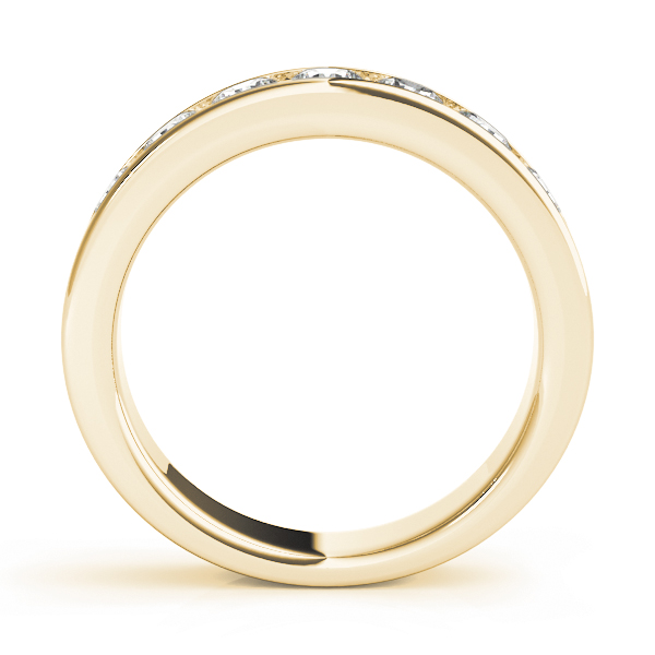  Ladies Channel Set Wedding Band .15 Carat Total Weight   (Lab-Created) 0.14 C.T.W 10K yellow, white or rose gold - view 4