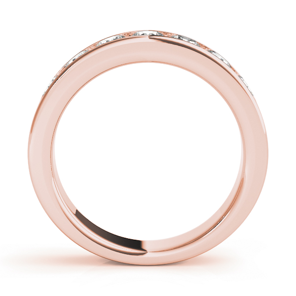  Ladies Channel Set Wedding Band .15 Carat Total Weight   (Lab-Created) 0.14 C.T.W 10K yellow, white or rose gold - view 6