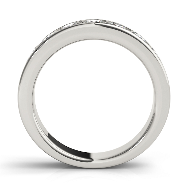  Ladies Channel Set Wedding Band .15 Carat Total Weight   (Lab-Created) 0.14 C.T.W 10K yellow, white or rose gold - view 2