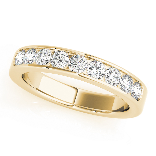  Ladies Channel Set Wedding Bands 1/4 Carat Total Weight .02K4W,14 KT WHITE  (Lab-Created) 0.27 C.T.W 10K yellow, white or rose gold - view 3