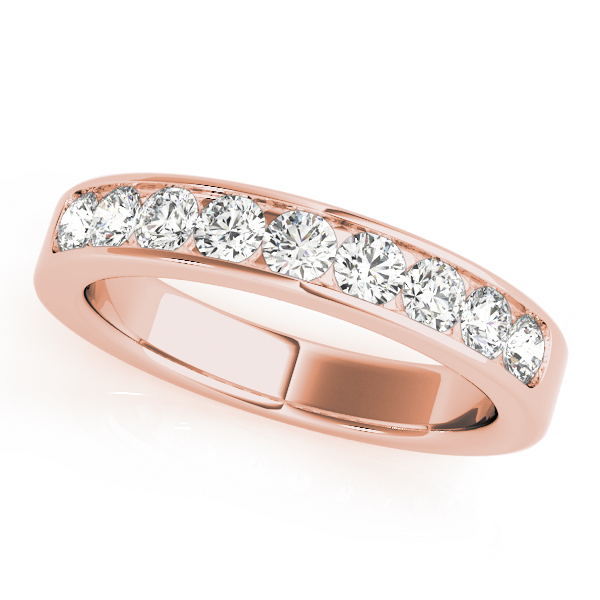  Ladies Channel Set Wedding Bands 1/4 Carat Total Weight .02K4W,14 KT WHITE  (Lab-Created) 0.27 C.T.W 10K yellow, white or rose gold - view 5