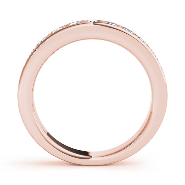  Ladies Channel Set Wedding Band 1/5 Carat Total Weight   (Lab-Created) 0.22 C.T.W 10K yellow, white or rose gold - view 6