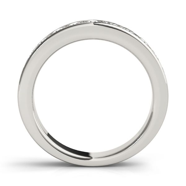  Ladies Channel Set Wedding Band 1/5 Carat Total Weight   (Lab-Created) 0.22 C.T.W 10K yellow, white or rose gold - view 2