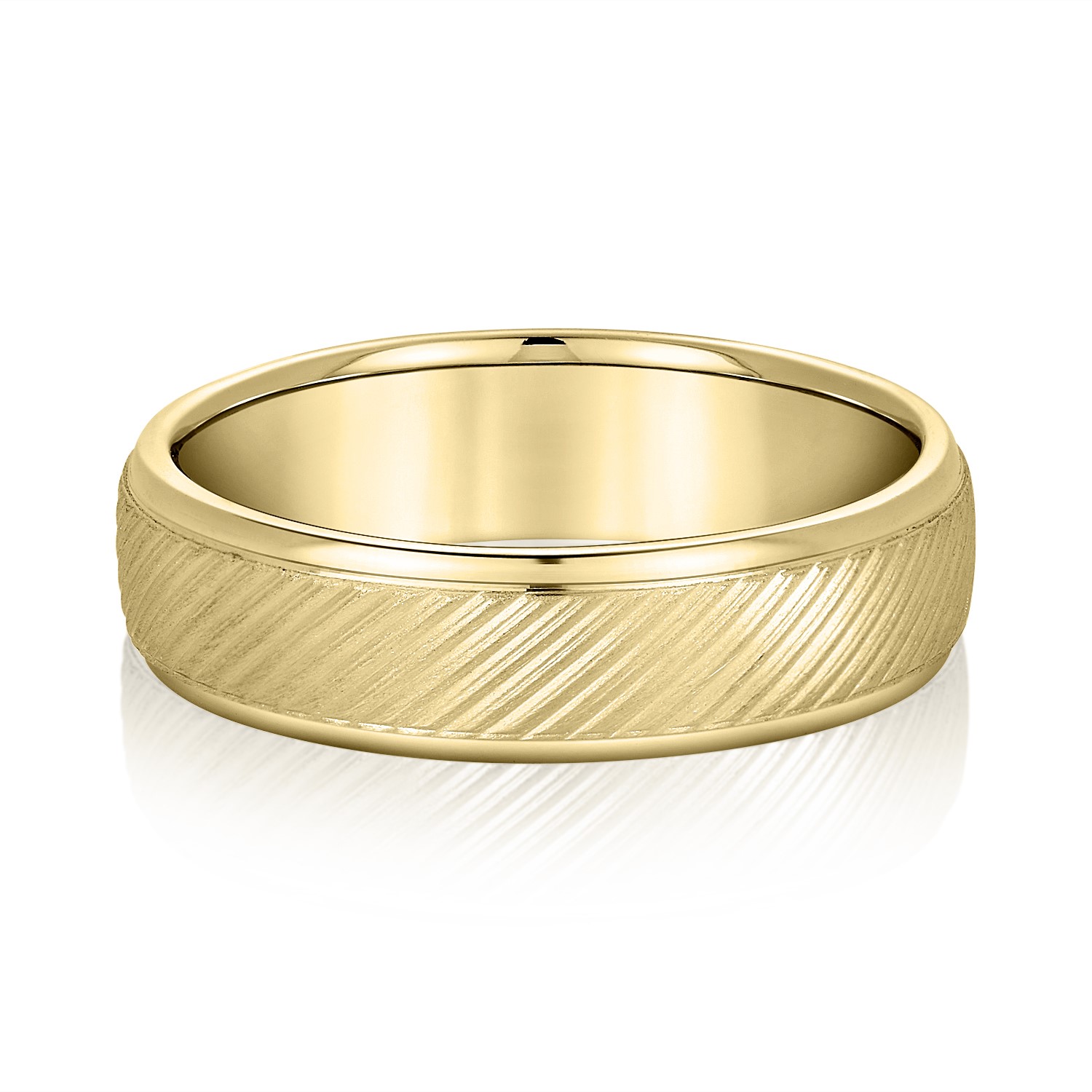  Mens Band Light 5MM Unknown Friendly Weight 10K yellow, white or rose gold - view 3