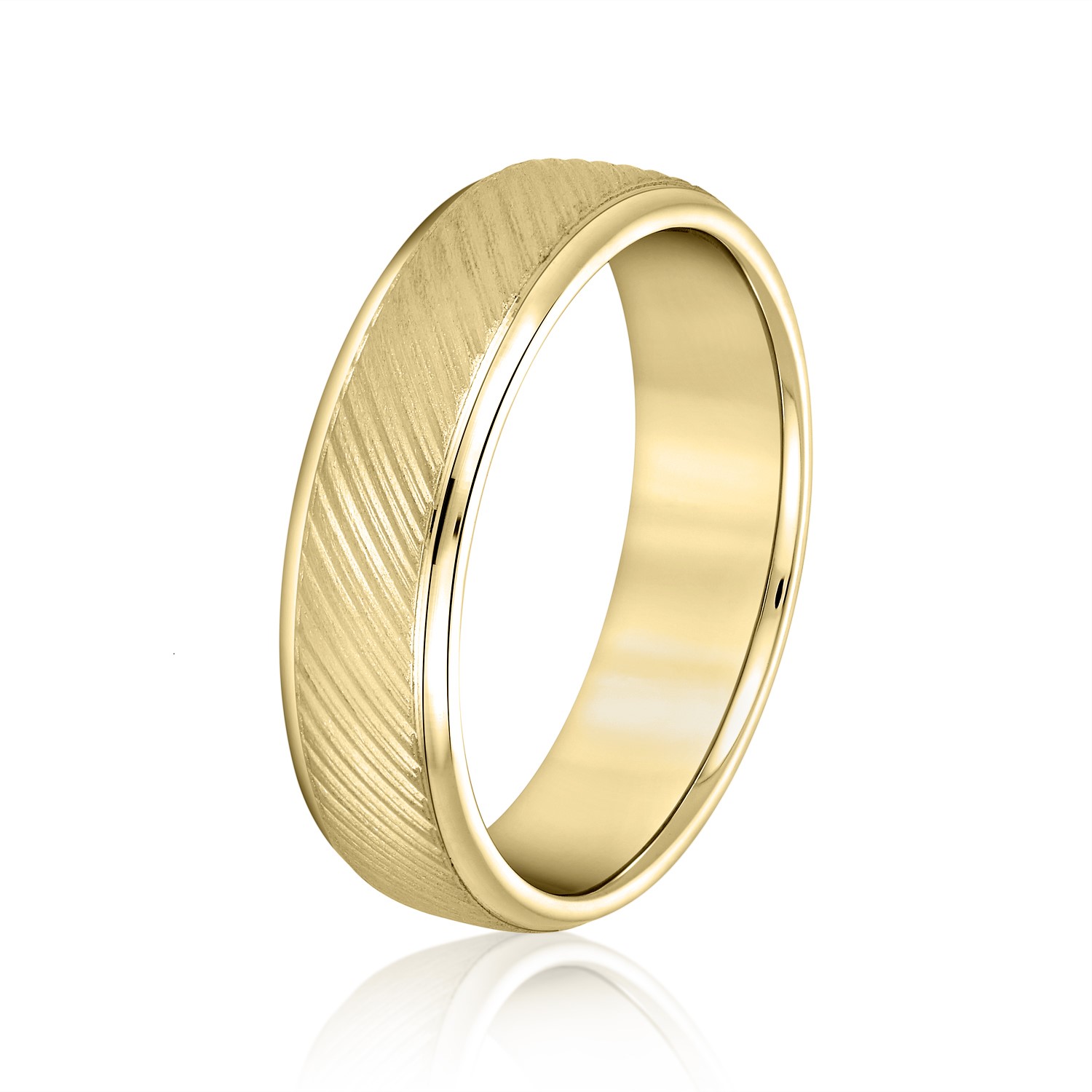  Mens Band Light 5MM Unknown Friendly Weight 10K yellow, white or rose gold - view 4