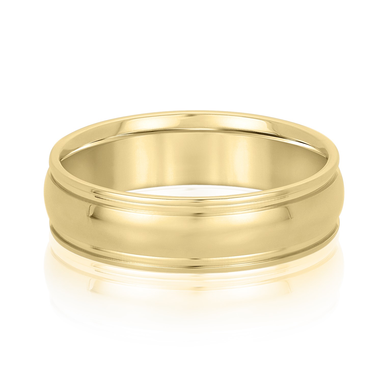  Mens Band Light 5MM Unknown Friendly Weight 10K yellow, white or rose gold - view 3