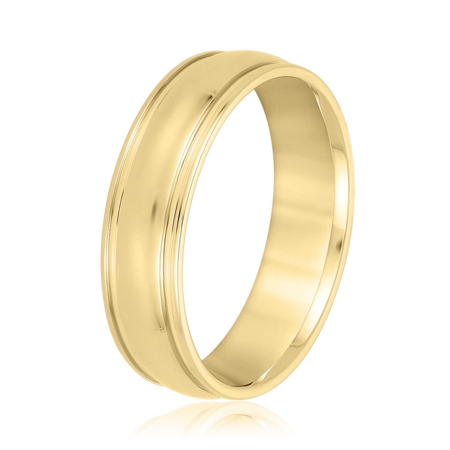  Mens Band Light 5MM Unknown Friendly Weight 10K yellow, white or rose gold - view 4
