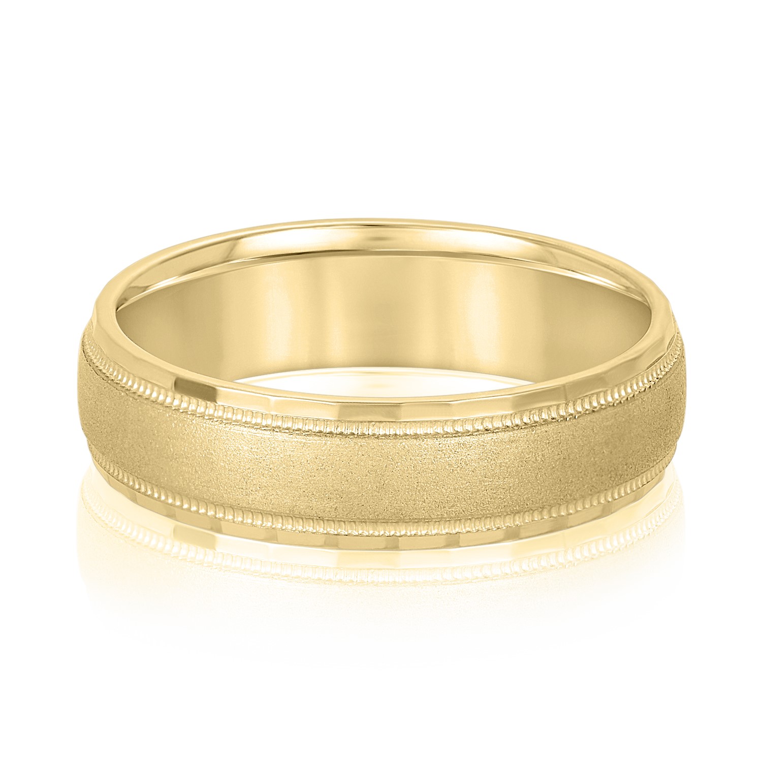  Mens Band Light 5MM Unknown Friendly Weight 10K yellow, white or rose gold - view 3