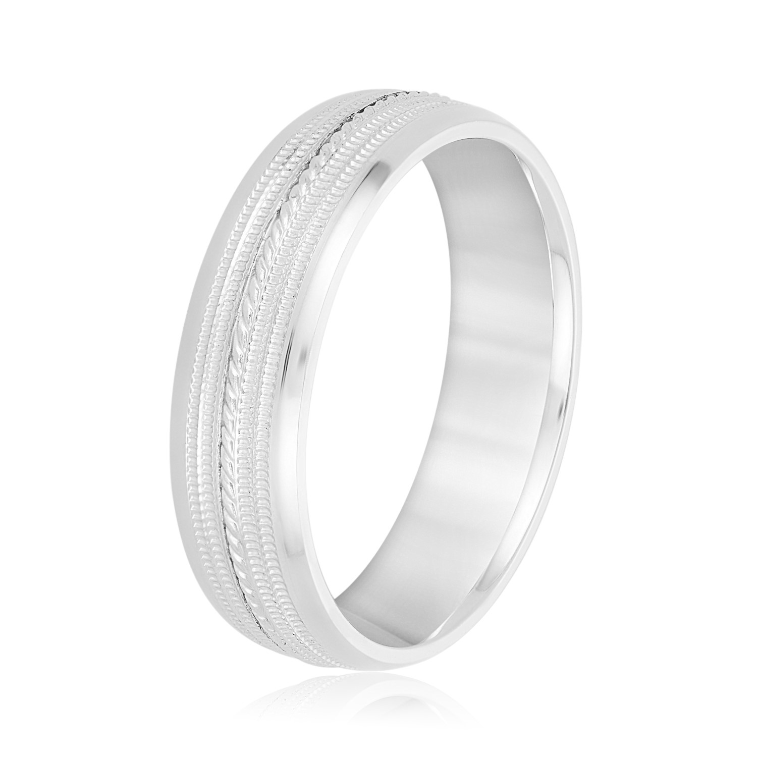  Mens Band Light 5MM Unknown Friendly Weight 10K yellow, white or rose gold - view 2