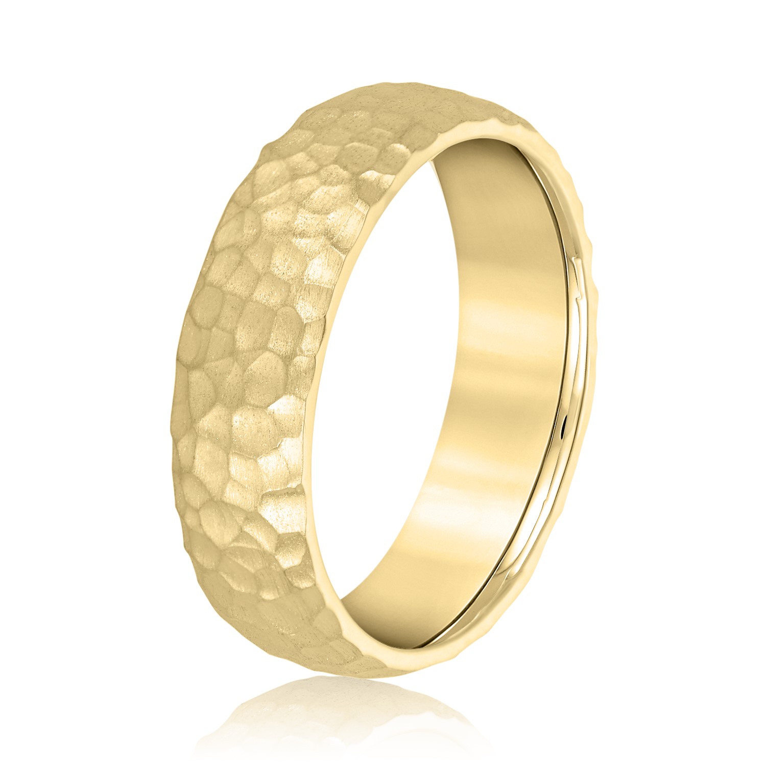  Mens Band Light 5MM Unknown Friendly Weight 10K yellow, white or rose gold - view 4